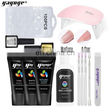 Artificial Nails Gel For Nail Extension UV Poly Gel Kit