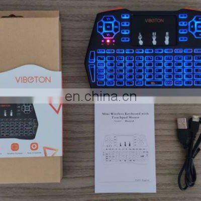 Custom Brand Name Electric Tablet Multimedia Split Wireless Gaming Mechanical i8 Plus Mini Touch Keyboard for Smart tv Box photo-5