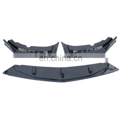 3  pcs ABS material  front lip  spillter for FIT  14-19  front bumper lip for JAZZ14-19