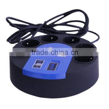 Fireproofing Surge Protector LED Display USB Output 6 Ways Sockets photo-5
