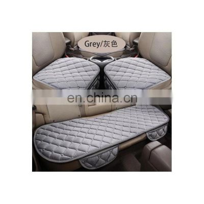 3Pcs/Set Wooden Beaded Car Seat Cushion Silicone Seat Cushion Gel Cushion Seat Cover Winter Universal Artificial Plush Keep Warm