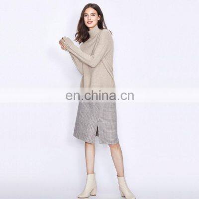 Women Thick Custom Fashion Elegant Cashmere Knit Pullover Sweater With Sleeve Beads photo-4