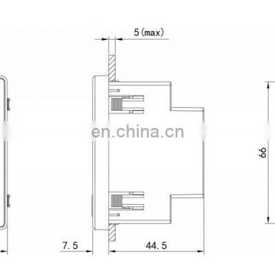 LNF53 Energy Pulse Output 3 Phase Panel Mounted Multi Function Energy Meter photo-4
