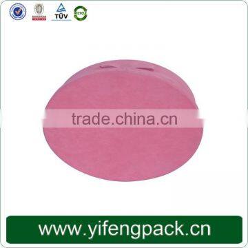 Customized Decorative Pink Velvet Large Cardboard Round Gift Box photo-4