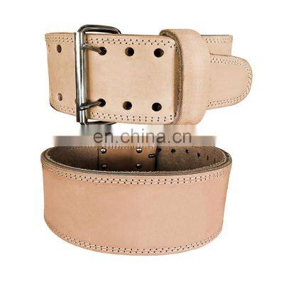 Fitness Gear High Quality Genuine leather Adjustable fitness Power Lifting Leather Belt Waist Support Belt