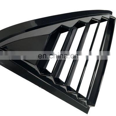 Honghang Manufacture Exterior Accessories Matte Black Rear Side Window Louver For 2015-2021 Chrysler 300C