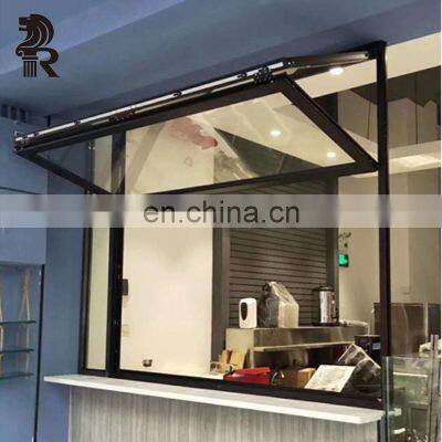 Kitchen High Quality Thermal Break Aluminum Vertical Folding Black Casement Window photo-2