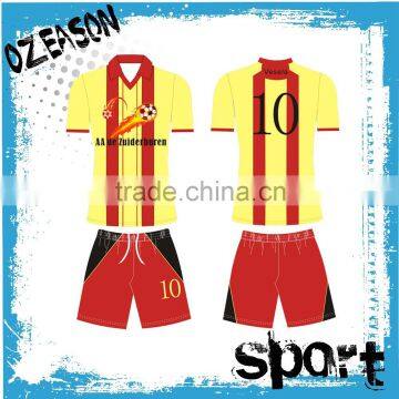 2016 Hot Sale Yellow Soccer Jersey for Men photo-5