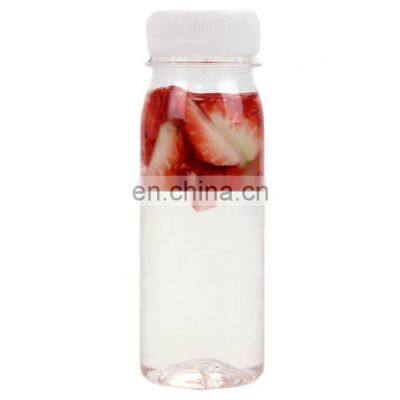 Reusable Clear Disposable Plastic Empty Bottle Milk Containers With White Tamper Evident Caps photo-4