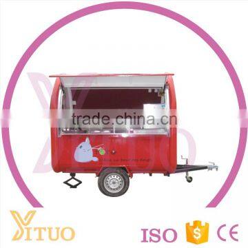 2016 China Mobile Food Cart for sale, Fast Food Kiosk Truck, Food Trailer Carts For Sale Ice Cream Cart CE