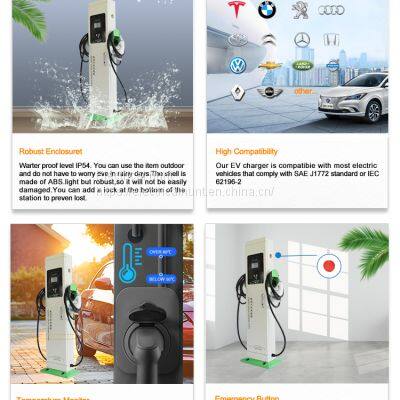 Electric Car Battery Power Charging Station Fast AC 32A Portable EV Charger Type 2 photo-5