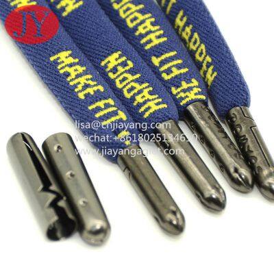 Rubber Coating Metal Drawstring Cord Ends Waist Rope Drawstring Rope Aglet Tips Custom Polyester Metal Aglets photo-5