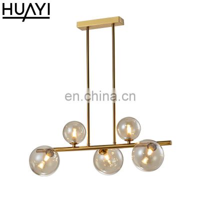 HUAYI Italian Style New Product Ideas Fashion LED Golden lamp Pendant Light