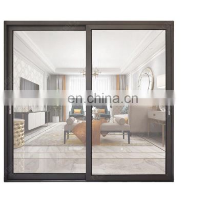 Simple design sliding glass door aluminum tempered sliding doors