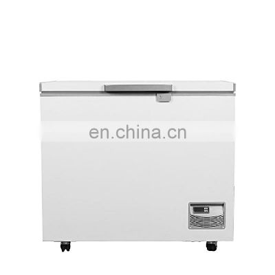 HC-P014  High Quality -25 degree horizontal 300L Medical deep freezer horizontal refrigerator