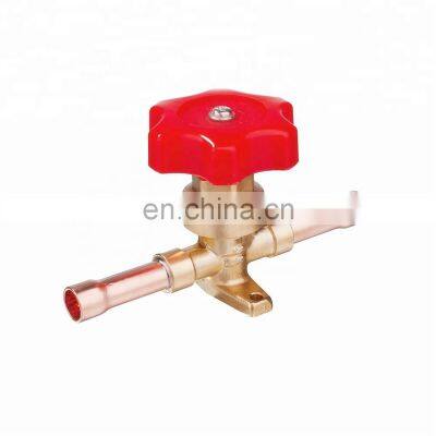 Forged Brass joining welding Solder Handle refrigeration HVAC Air conditioner Shut-Off Hand Valve shut-off valve