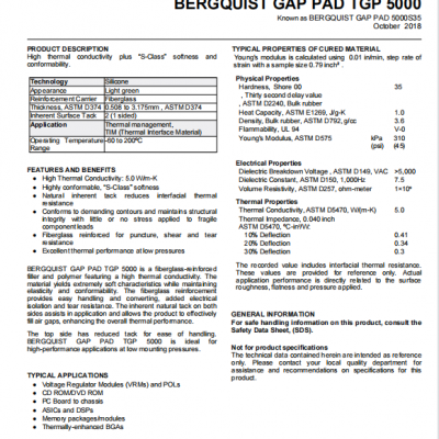 BERGQUIST GP5000S35 GAP PAD 5000S35 GAP PAD TGP 5000 photo-4