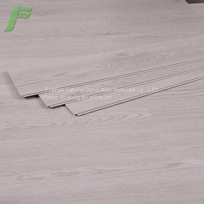 Off-white SPC Wood Flooring Oak grain plastic Buckle Floor waterproof wear-resistant lock floor 4mm stone plastic lock floor tile