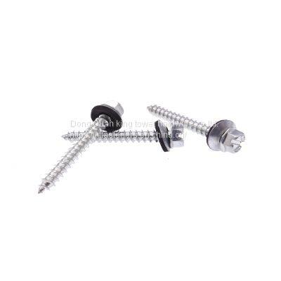 Factory Direct Sales Slotted External Hex Flange Head 3 Parts Sems Screw photo-3