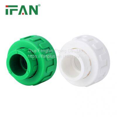 IFAN Factory Manufacturer High Pressure Pn25 Plastic PPR Union Pipe Fitting