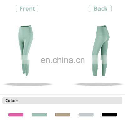High Waist Yoga Leggings Women Recyclable Custom Gym Sports Pants With Pockets