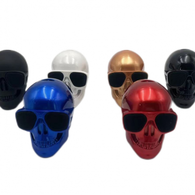 skull shape wireless bluetooth speaker promotional creative gift