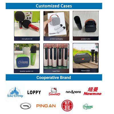 K12 Home Sing Karaoke Player Song Microphone Combo All-in-one KTV Kit Portable Mini Outdoor Subwoofer Speaker With 2 Mic photo-6