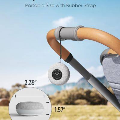 Sound Machine White Noise Machine With 39 Soothing Sounds Sleep Machine for Baby Kids Adults Brown photo-3