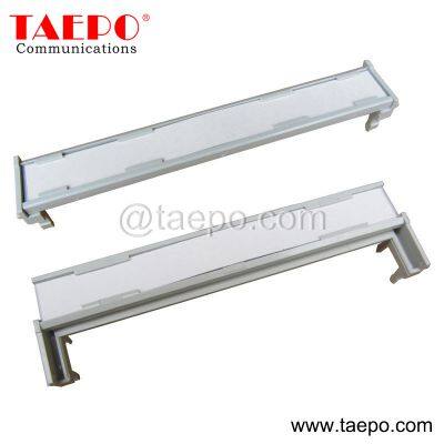 Double sided hinged label holder for 10 pairs krone LSA disconnection module