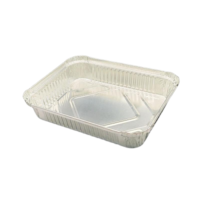 Disposable 900ml Aluminum Foil Container Rectangular Food Tray for Baking Roasting Takeout Use photo-3