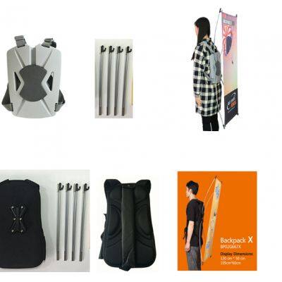 Weihai WZRODS Supplier Outdoor Advertising Backpack with Backdrop Stand, Flagpole & Walking Advertising– Customizable Design