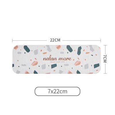 Sheenyoo Terrazzo Pattern OEM ODM Diatomite Stone Bath Mat Set photo-4
