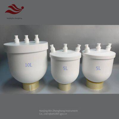 10l Ptfe Reaction Flask, 5l Round-bottomed Flask for Fluorination Reaction Experiments, Three-necked Ptfe Reaction Flask