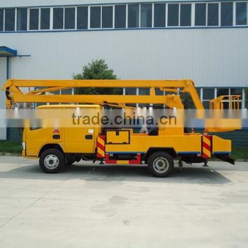 12m dongfeng 4x2 hydraulic aerial cage truck