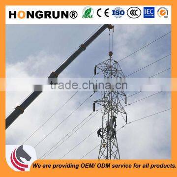 Q345 burial type electric power pole 2.75mm for 110kv power distribution power substation