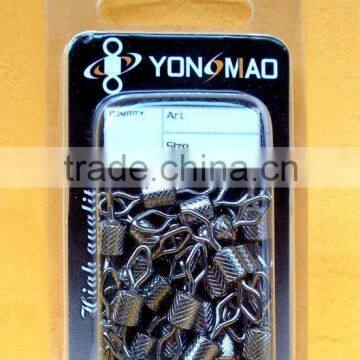 Diamond eye impressed rolling swivel fishing tackle
