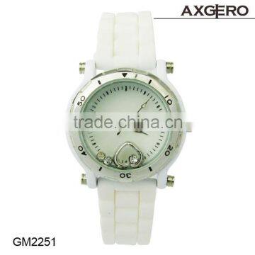 Fashion Silicone Watch Alloy Case Ladies Geneva Wrist Watch,Watches For Women Made in China