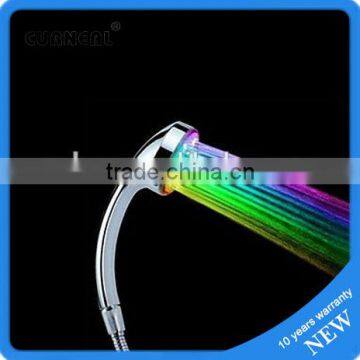 Three Colors Changing LED Bathroom Shower Head with Temperature Digital Display