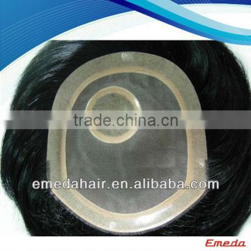 Hot sales 100% human hair toupee for black men