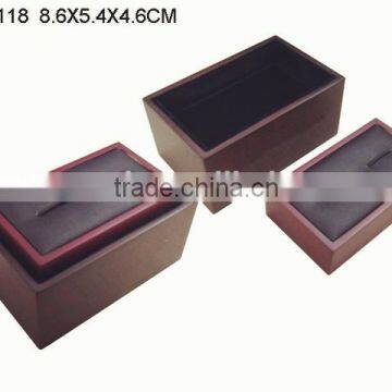 Nice Look Lacquered Wood Cufflink Gift Box Wholesale W1118