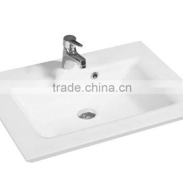 JETMAN Modern Countertop Ceramic Wash Basin Rectangular shape