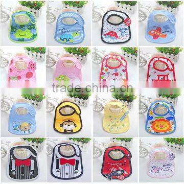 Baby Boys Girls Bibs Infant Embroidered Saliva Towels Waterproof Bib