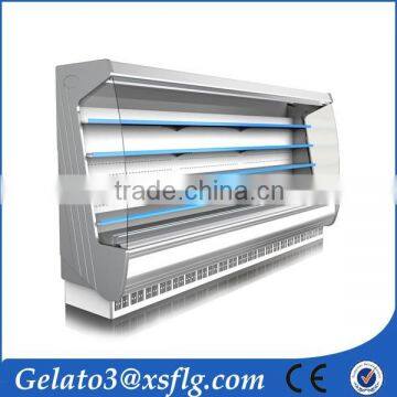 Customized frozen showcase supermarket display freezer