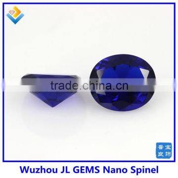 Hot oval cut blue Sapphire Nano Spinel loose gemstone