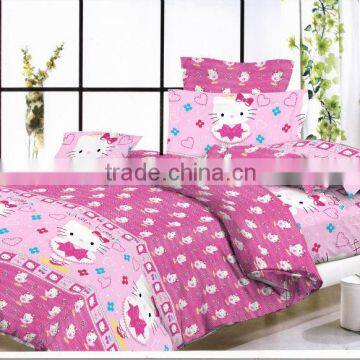 trade assurance pigment print cotton fabric with cartoon design for bedsheet set/ comforter