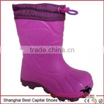 garden PVC rain boots/steel toe lace up work boot/8 Inch Waterproof Hunting Boot