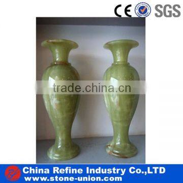 fashional green onyx flower vase