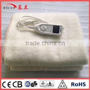 2015 new synthetic wool electric blanket with CE and RoHs