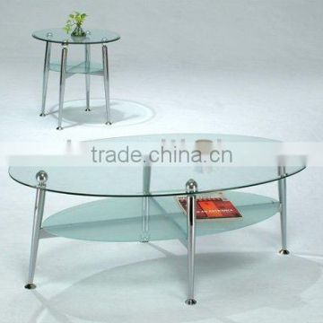 modern teapoy / glass coffee table