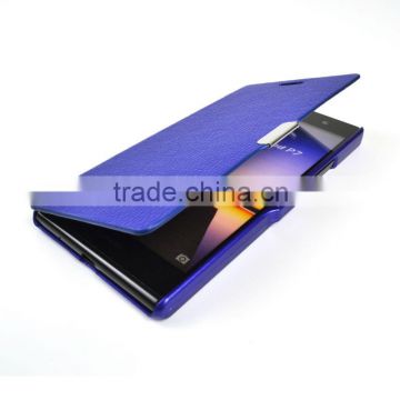 New arrival Flip PU leather case for Huawei Ascend P7